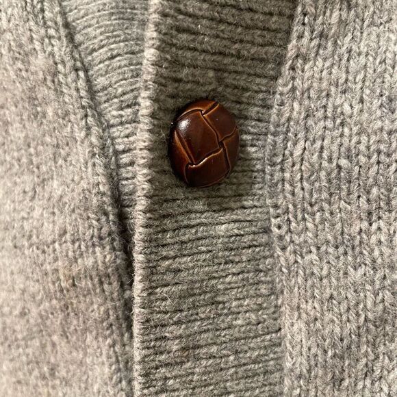 Vintage Jantzen Mens Layering Vest M 80s Knitted Sweater Cableknit Button Front - Picture 3 of 4